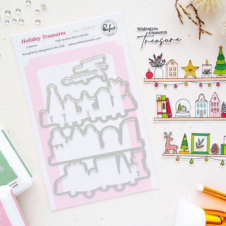 Pinkfresh Studio Season of Wonder Die Holiday Treasures by Inna Moreva (332826) Pinkfresh Studio Season of Wonder Die Holiday Treasures by Inna Moreva (332826)