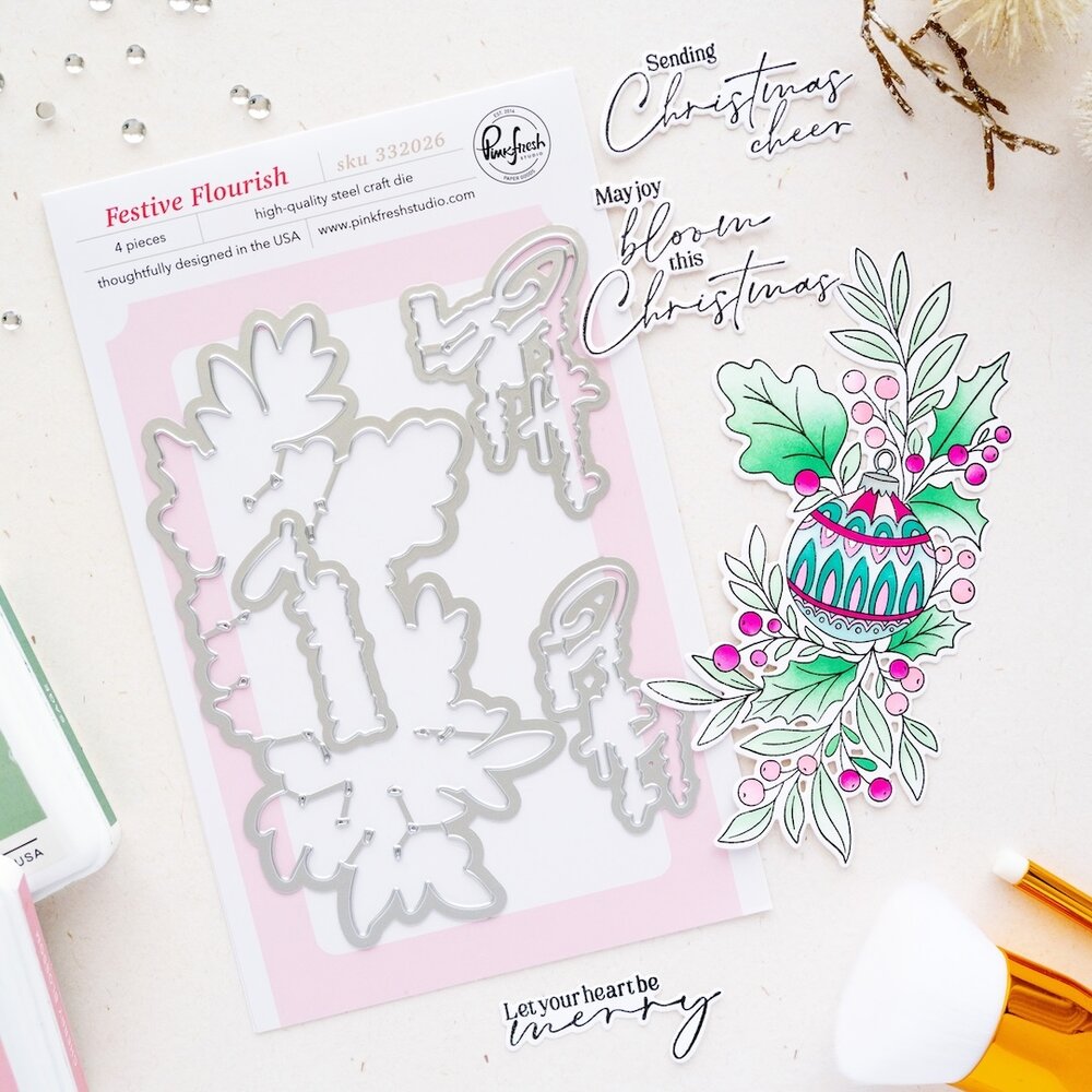 Pinkfresh Studio Season of Wonder Die Festive Flourish by Inna Moreva (332026) Pinkfresh Studio Season of Wonder Die Festive Flourish by Inna Moreva (332026)