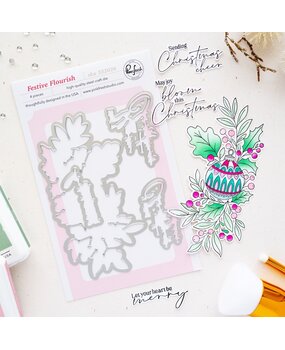 Pinkfresh Studio Season of Wonder Die Festive Flourish by Inna Moreva (332026)