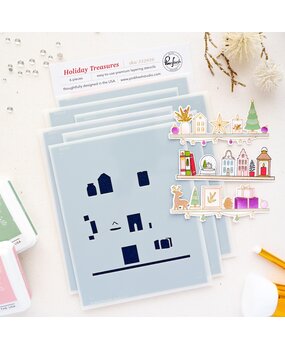 Pinkfresh Studio Season of Wonder Stencil Holiday Treasures by Inna Moreva (332926)