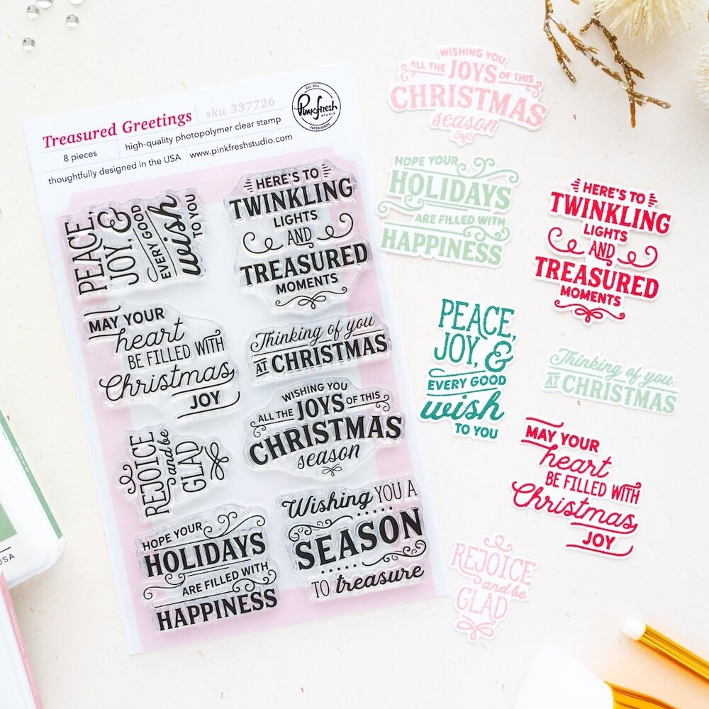 Pinkfresh Studio Season of Wonder Stamp Treasured Greetings by Inna Moreva (337726) Pinkfresh Studio Season of Wonder Stamp Treasured Greetings by Inna Moreva (337726)