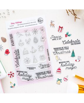 Pinkfresh Studio Season of Wonder Stamp Tiny Tidings by Inna Moreva (333126)