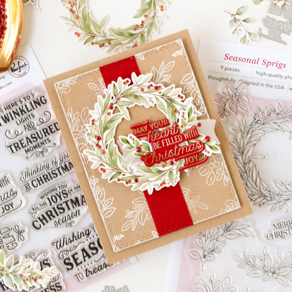 Pinkfresh Studio Season of Wonder Washi Tape Seasonal Sprigs by Dawn Woleslagle (331626)