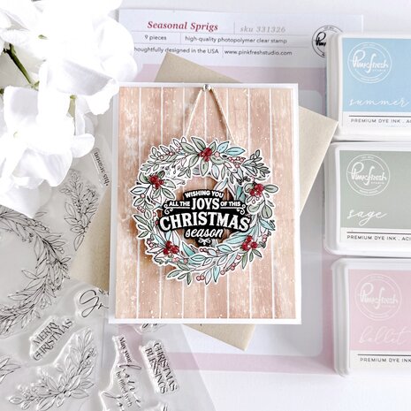 Pinkfresh Studio Season of Wonder Die Seasonal Sprigs by Dawn Woleslagle (331426)