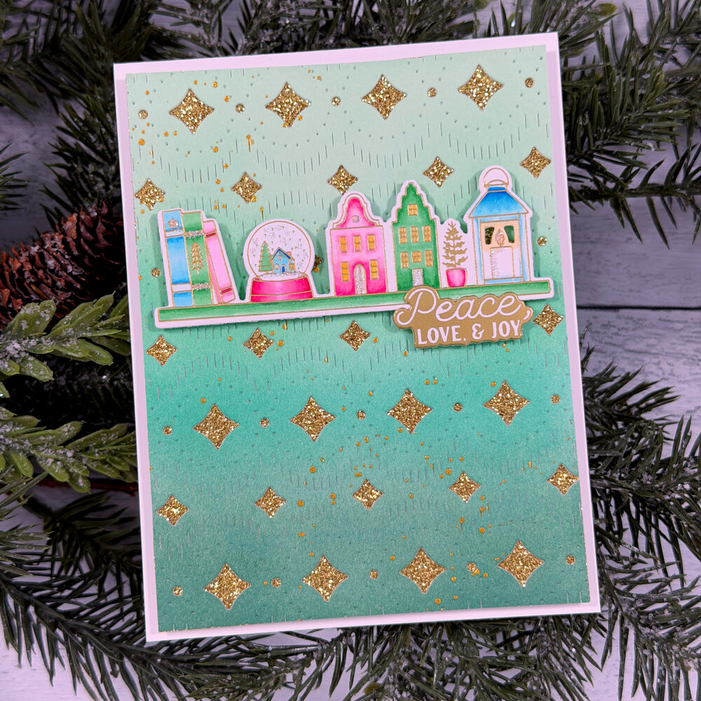 Pinkfresh Studio Season of Wonder Stencil Holiday Treasures by Inna Moreva (332926)