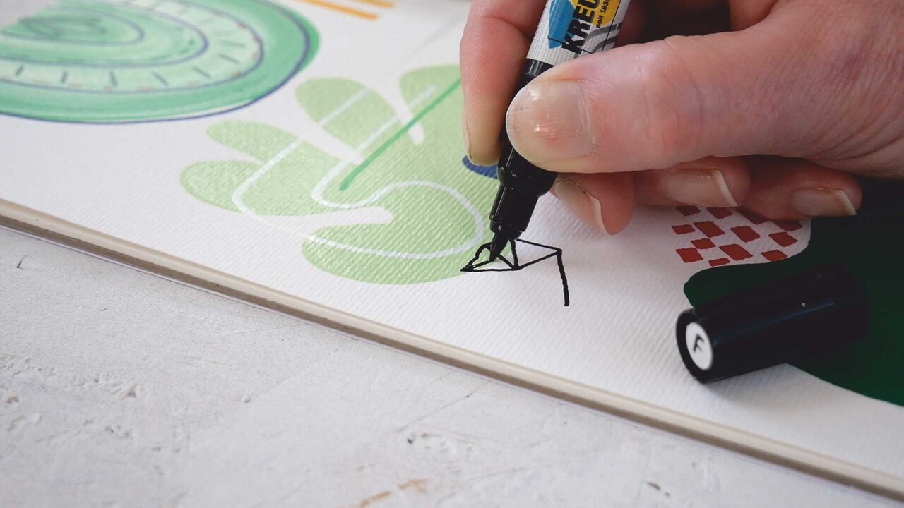Kreul KREUL Triton Acrylic Marker Fine Black (17609) Kreul KREUL Triton Acrylic Marker Fine Black (17609)