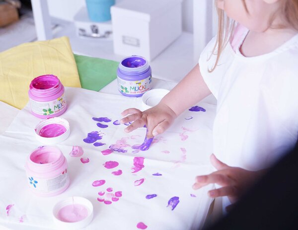 Kreul MUCKI Finger Paint for Fabrics 150 ml (6pcs) (28420) Kreul MUCKI Finger Paint for Fabrics 150 ml (6pcs) (28420)
