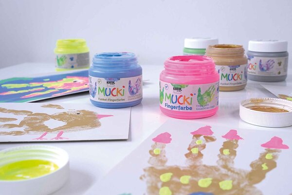 Kreul MUCKI Gleaming Finger Paint 150 ml(4pcs) (2318) Kreul MUCKI Gleaming Finger Paint 150 ml(4pcs) (2318)