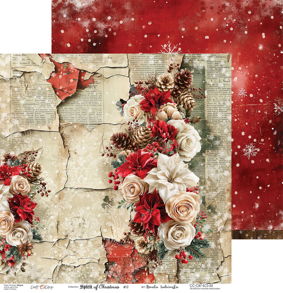 Craft O'Clock Spirit Of Christmas 12x12 Inch Paper Set by Renata Ludwinska (CC-C87-SCS-00) Craft O'Clock Spirit Of Christmas 12x12 Inch Paper Set by Renata Ludwinska (CC-C87-SCS-00)