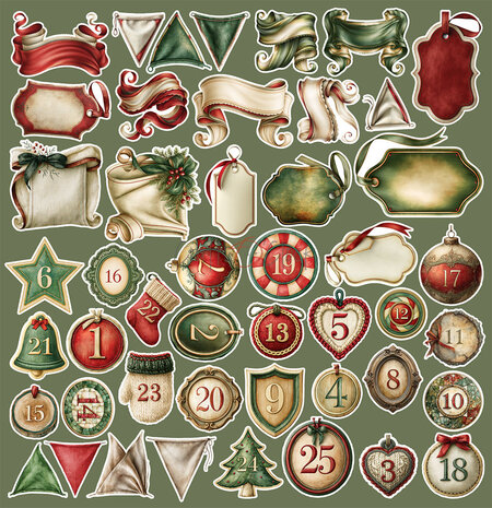 Craft O'Clock Spirit Of Christmas Extras Set Mix by Renata Ludwinska (CC-C87-SCS-13)