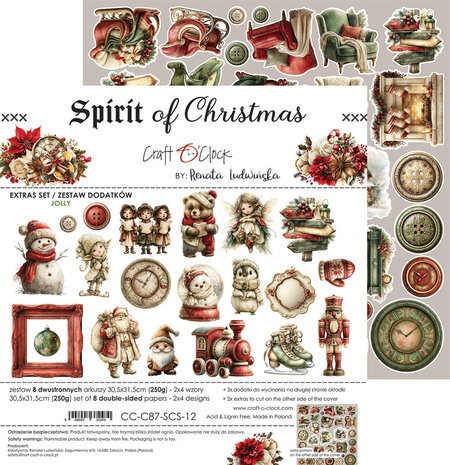 Craft O'Clock Spirit Of Christmas Extras Set Mix by Renata Ludwinska (CC-C87-SCS-13)