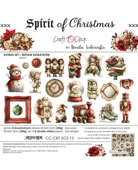 Craft O'Clock Spirit Of Christmas Extras Set Jolly by Renata Ludwinska (CC-C87-SCS-12)