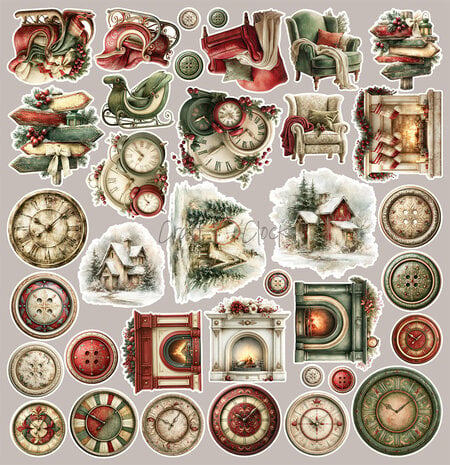 Craft O'Clock Spirit Of Christmas Extras Set Jolly by Renata Ludwinska (CC-C87-SCS-12)