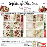 Craft O'Clock Spirit Of Christmas 8x8 Inch Mix Paper Set by Renata Ludwinska (CC-C87-SCS-09)