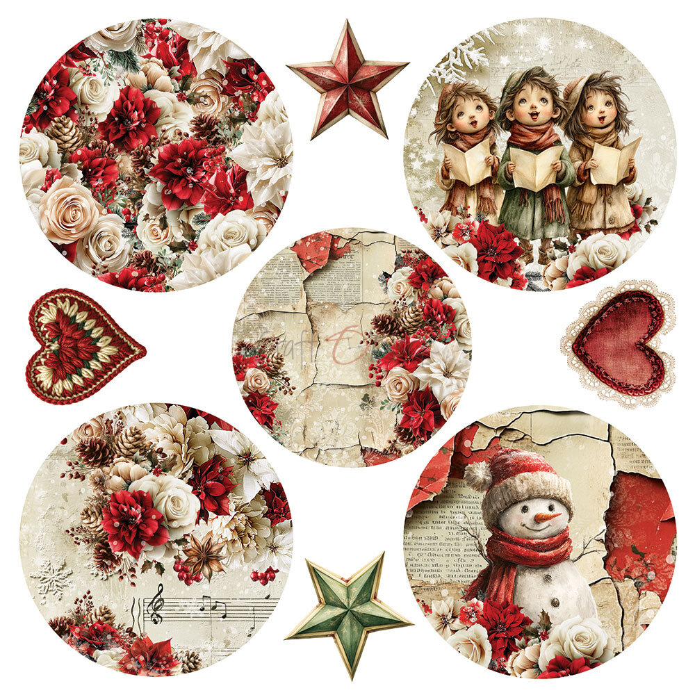 Craft O'Clock Spirit Of Christmas 8x8 Inch Paper Set by Renata Ludwinska (CC-C87-SCS-07) Craft O'Clock Spirit Of Christmas 8x8 Inch Paper Set by Renata Ludwinska (CC-C87-SCS-07)