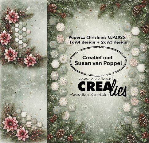 Crealies Paperzz Design Paper Christmas A (8pcs) by Susan van Poppel (CLPZ025) Crealies Paperzz Design Paper Christmas A (8pcs) by Susan van Poppel (CLPZ025)