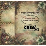 Crealies Paperzz Designpapier Christmas B (8pcs) by Susan van Poppel (CLPZ026)