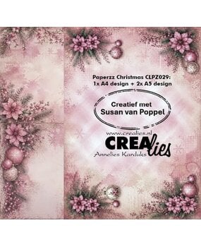 Crealies Paperzz Designpapier Christmas E (8pcs) by Susan van Poppel (CLPZ029)
