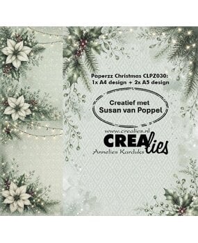 Crealies Paperzz Design Paper Christmas F (8pcs) by Susan van Poppel (CLPZ030)
