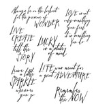 Stampers Anonymous Handwritten Thoughts Tim Holtz Cling Stamps (CMS218)