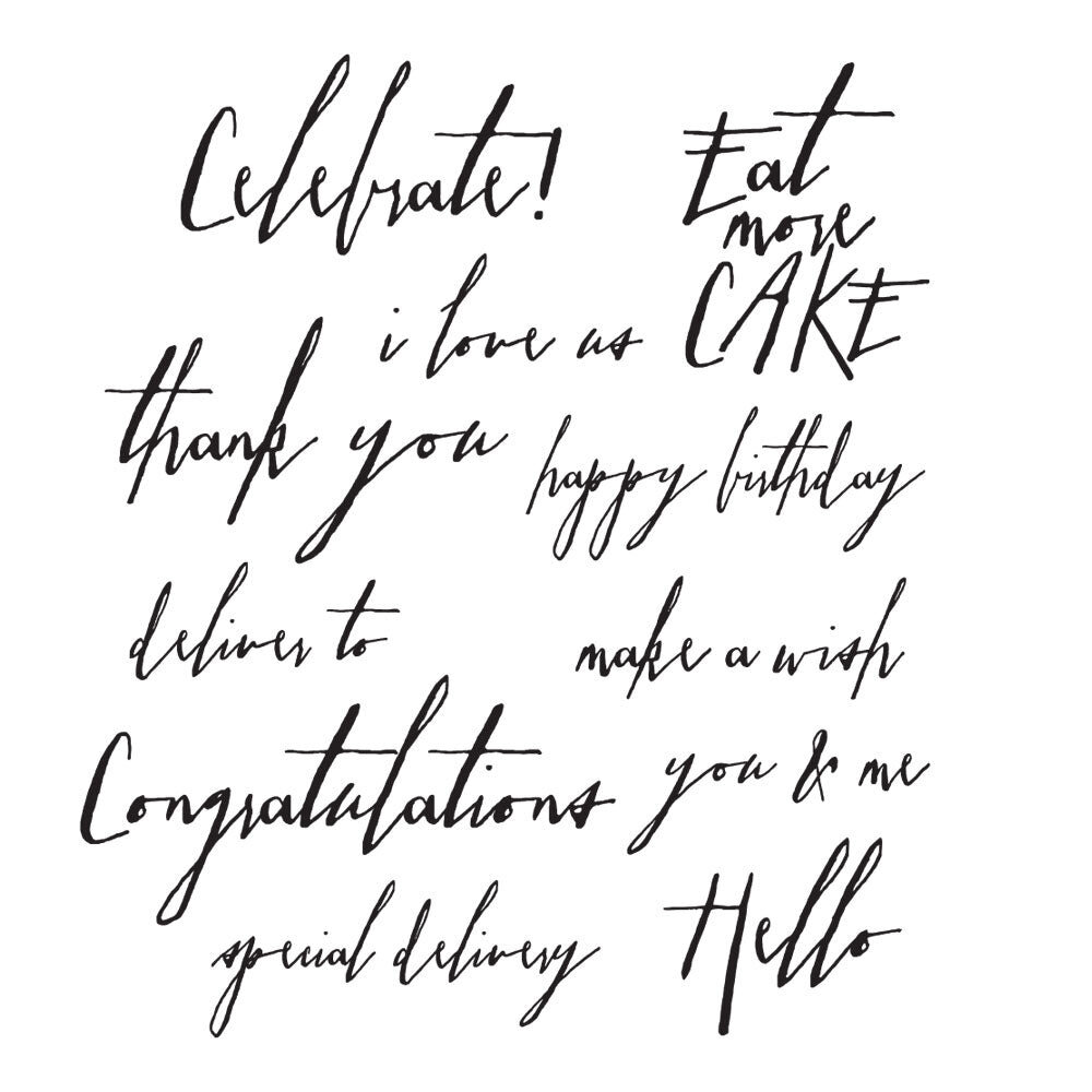 Stampers Anonymous Handwritten Sentiments Tim Holtz Cling Stamps (CMS219) Stampers Anonymous Handwritten Sentiments Tim Holtz Cling Stamps (CMS219)