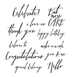 Stampers Anonymous Handwritten Sentiments Tim Holtz Cling Stamps (CMS219)