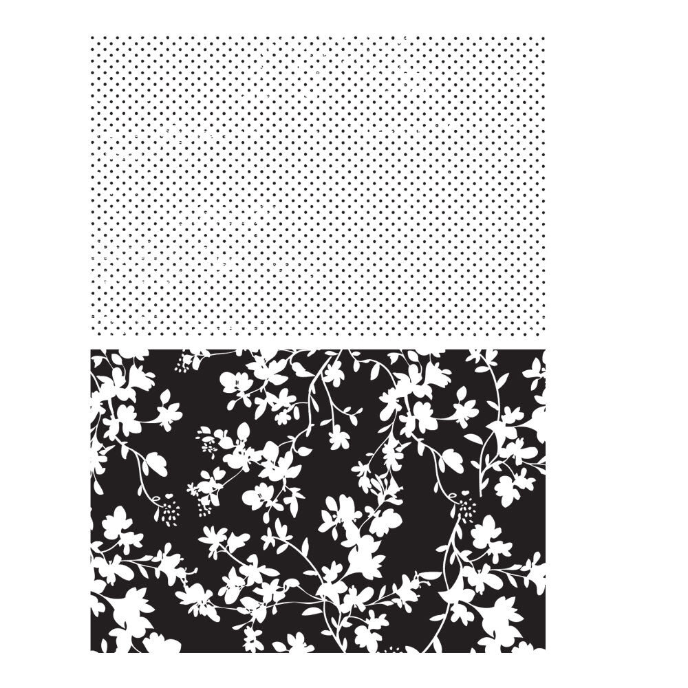 Stampers Anonymous Dots & Floral Tim Holtz Cling Stamps (CMS220) Stampers Anonymous Dots & Floral Tim Holtz Cling Stamps (CMS220)