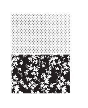 Stampers Anonymous Dots & Floral Tim Holtz Cling Stamps (CMS220)