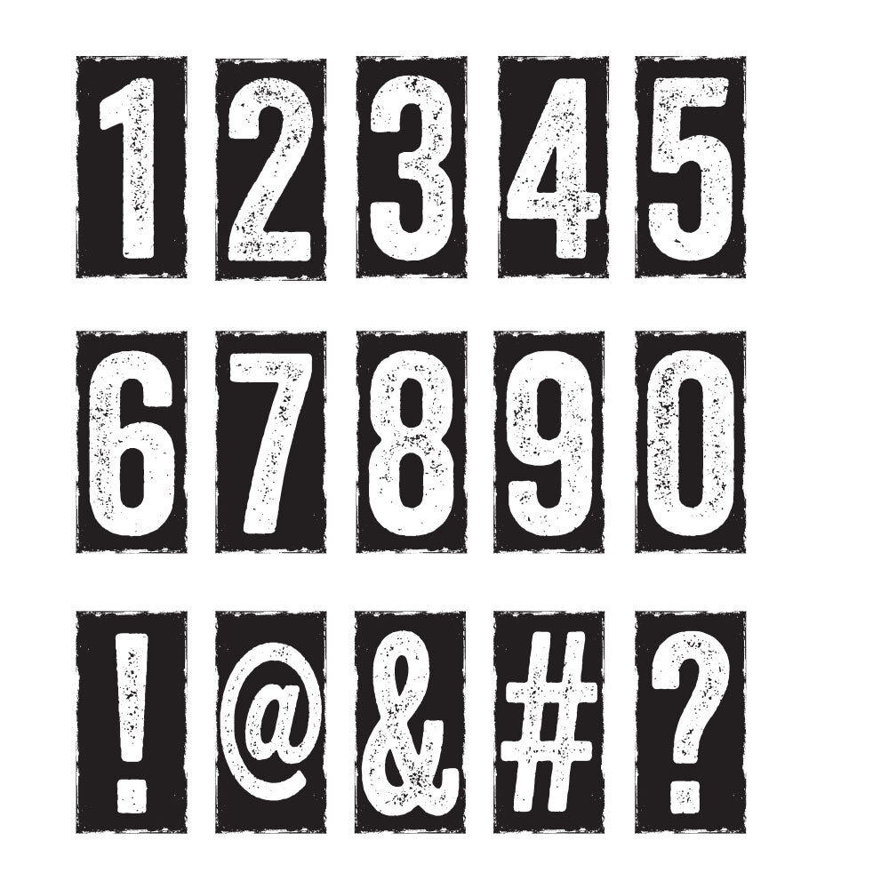 Stampers Anonymous Number Blocks Tim Holtz Cling Stamps (CMS222) Stampers Anonymous Number Blocks Tim Holtz Cling Stamps (CMS222)