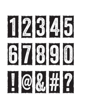 Stampers Anonymous Number Blocks Tim Holtz Cling Stamps (CMS222)