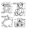 Stampers Anonymous Childhood Blueprint Tim Holtz Cling Stamps (CMS229) Stampers Anonymous Childhood Blueprint Tim Holtz Cling Stamps (CMS229)