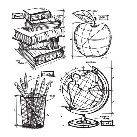 Stampers Anonymous Schoolhouse Blueprint Tim Holtz Cling Stamps (CMS230) Stampers Anonymous Schoolhouse Blueprint Tim Holtz Cling Stamps (CMS230)