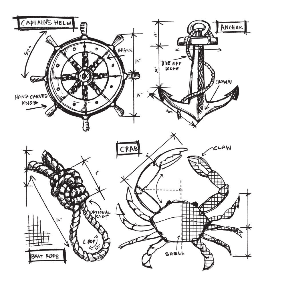 Stampers Anonymous Mariner Blueprint Tim Holtz Cling Stamps (CMS234) Stampers Anonymous Mariner Blueprint Tim Holtz Cling Stamps (CMS234)
