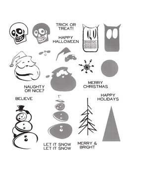 Stampers Anonymous Mini Halftones Tim Holtz Cling Stamps (CMS239)