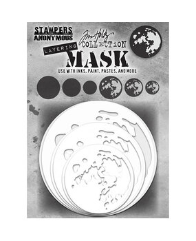 Stampers Anonymous Moon Tim Holtz Layering Stencil (6pcs) (THMSK01)