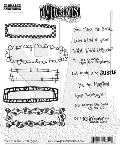 Stampers Anonymous In The Frame Dylusions Cling Stamps (DYR10049) Stampers Anonymous In The Frame Dylusions Cling Stamps (DYR10049)
