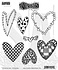 Heartalicious Dylusions Cling Stamps (DYR10046) Heartalicious Dylusions Cling Stamps (DYR10046)