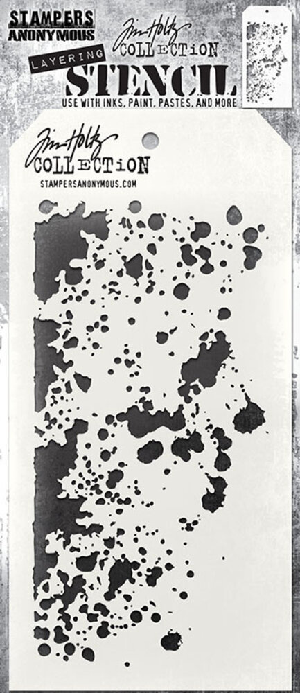 Stampers Anonymous Grime Tim Holtz Layering Stencil (THS130) Stampers Anonymous Grime Tim Holtz Layering Stencil (THS130)