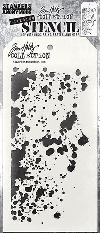 Stampers Anonymous Grime Tim Holtz Layering Stencil (THS130) Stampers Anonymous Grime Tim Holtz Layering Stencil (THS130)