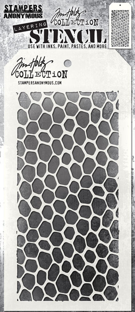 Stampers Anonymous Hive Tim Holtz Layering Stencil (THS105) Stampers Anonymous Hive Tim Holtz Layering Stencil (THS105)