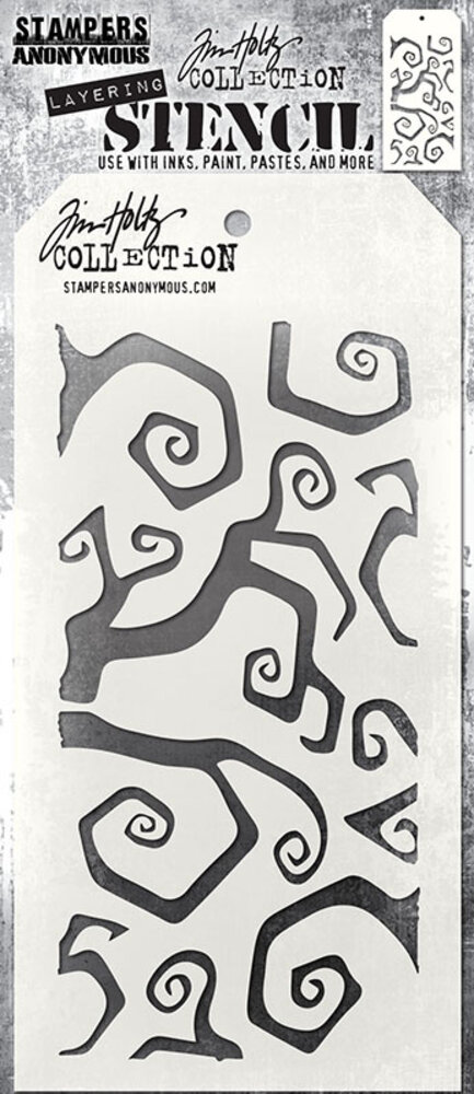 Stampers Anonymous Twisted Tim Holtz Layering Stencil (THS065) Stampers Anonymous Twisted Tim Holtz Layering Stencil (THS065)