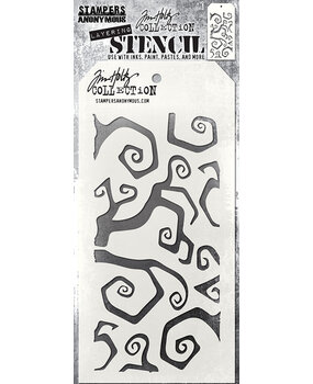 Stampers Anonymous Twisted Tim Holtz Layering Stencil (THS065)