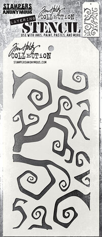 Stampers Anonymous Twisted Tim Holtz Layering Stencil (THS065) Stampers Anonymous Twisted Tim Holtz Layering Stencil (THS065)
