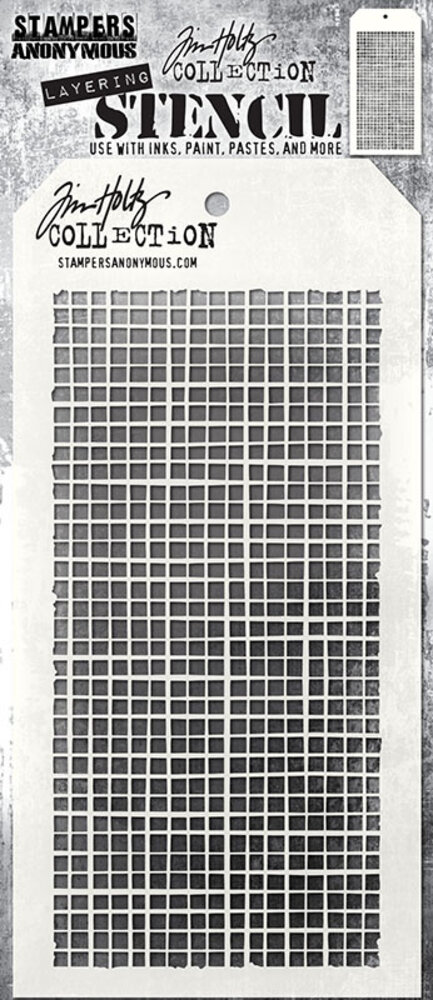 Stampers Anonymous Linen Tim Holtz Layering Stencil (THS061) Stampers Anonymous Linen Tim Holtz Layering Stencil (THS061)