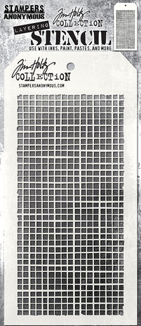 Stampers Anonymous Linen Tim Holtz Layering Stencil (THS061) Stampers Anonymous Linen Tim Holtz Layering Stencil (THS061)