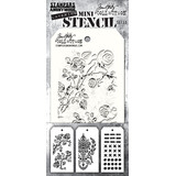 Stampers Anonymous Set #53 Tim Holtz Layering Mini Stencil (3pcs) (THMST053)