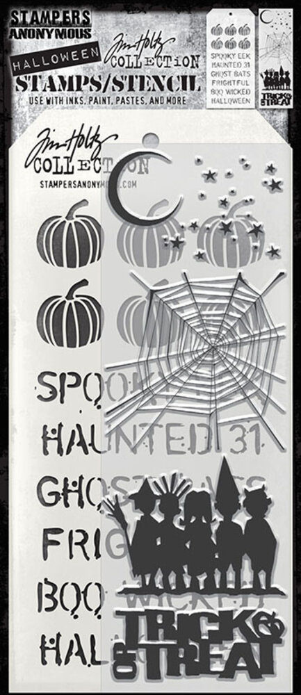 Stampers Anonymous Halloween Cutouts Tim Holtz Stamps/Stencil (THMM203) Stampers Anonymous Halloween Cutouts Tim Holtz Stamps/Stencil (THMM203)