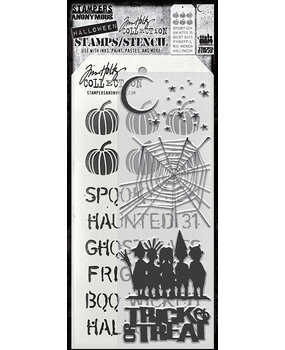 Stampers Anonymous Halloween Cutouts Tim Holtz Stamps/Stencil (THMM203)