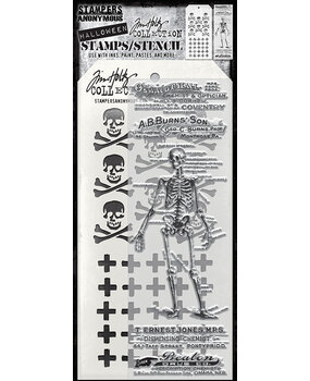 Stampers Anonymous The Chemist Tim Holtz Stamps/Stencil (THMM202)