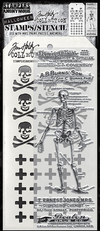Stampers Anonymous The Chemist Tim Holtz Stamps/Stencil (THMM202) Stampers Anonymous The Chemist Tim Holtz Stamps/Stencil (THMM202)